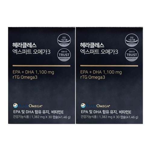 콜마비앤에이치 헤라클래스 엑스퍼트 오메가3 1382mg 30캡슐 (2개)_이미지