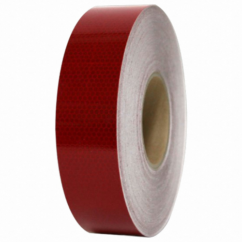 BJ PVC 벌집 반사 테이프 50mm x 50m 적색