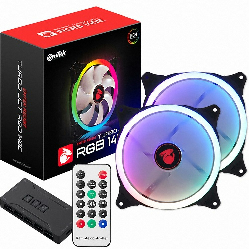 이엠텍 레드빗 TURBO JET FAN 140E (컨트롤러/2팩)