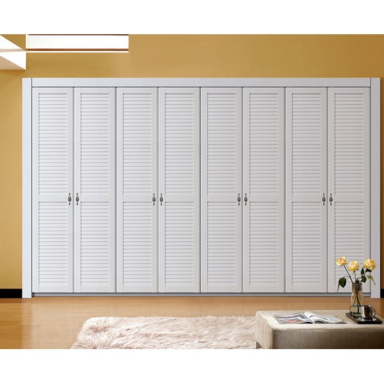 모노데코 통풍 갤러리 화이트 붙박이장 (360cm)