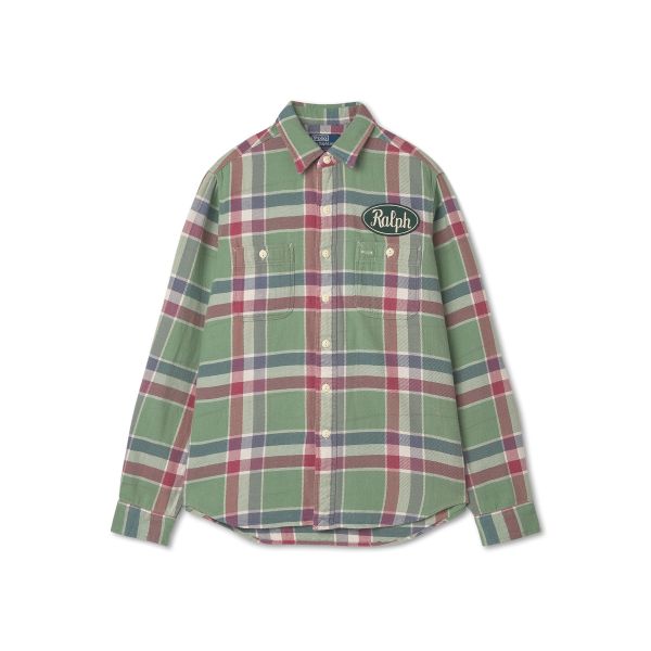 폴로랄프로렌 폴로 WORKWEAR CAPSULE 클래식핏 플래드 플란넬 워크셔츠 멀티 컬러 415047