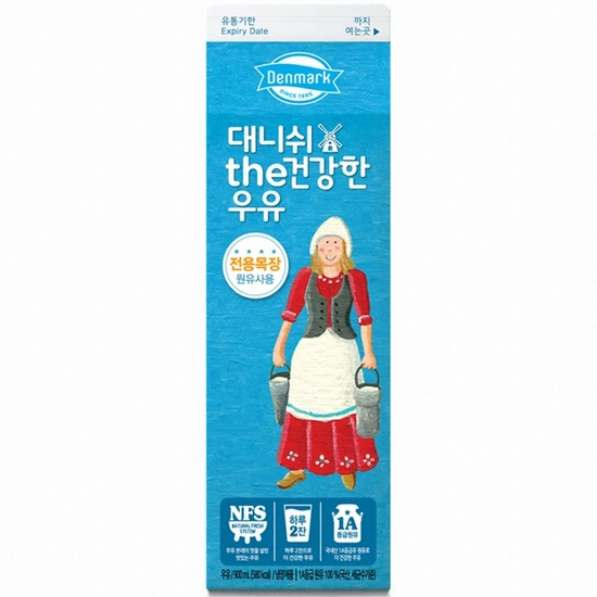 대니쉬 더 건강한 우유 900ml