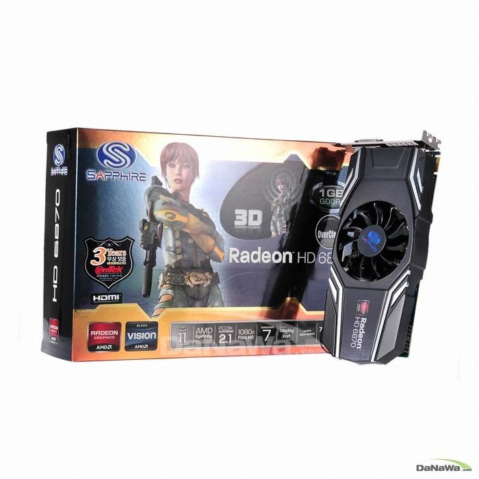 SAPPHIRE �󵥿� HD 6870 D5 1GB