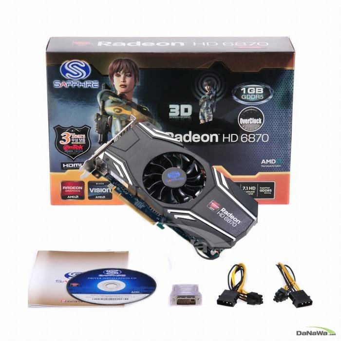 SAPPHIRE 라데온 HD 6870 D5 1GB_이미지