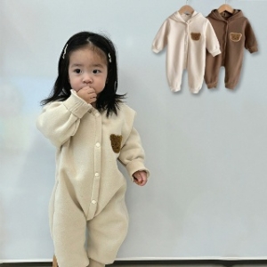 부클베어 외출복 곰돌이 후드우주복 66-90 205328