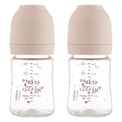 해님 낫싱 PA 젖병 150ml (노꼭지) (2개)_이미지