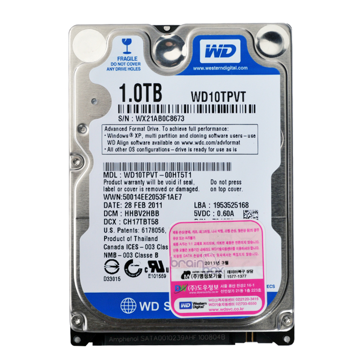Western Digital WD Scorpio Blue SATA2/5200/8M/��Ʈ�Ͽ�