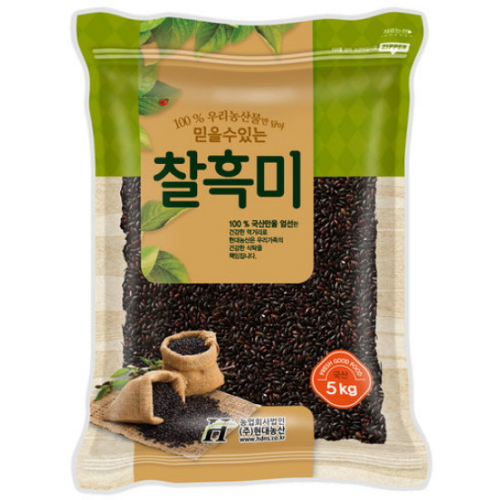 현대농산 국산 찰흑미 5kg (1개)_이미지
