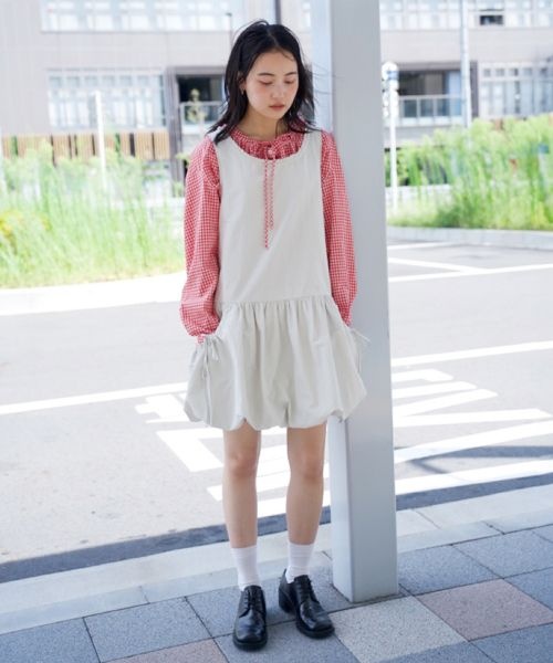 ���� ������ CELITAILS BALLOON MINI DRESS_LIGHT GREY CE2479OP001MLG 374181