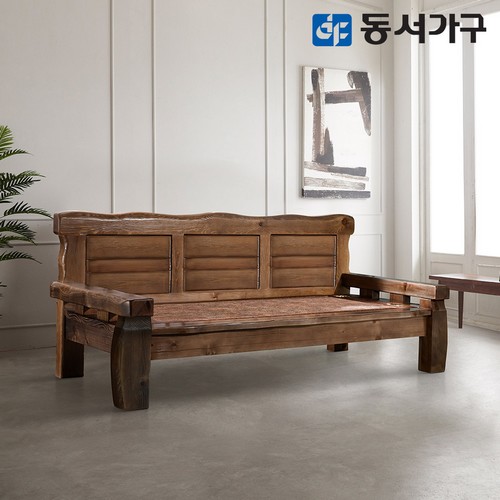 동서가구 프라임 소나무원목 흙소파 MS (황토볼)_이미지