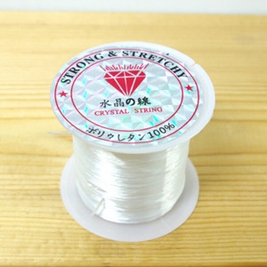 [불명] 흰색 실리콘줄 팔찌끈  10m