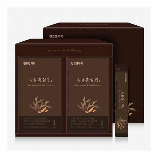 천호엔케어 녹용홍삼진 10ml 60포 (2개)_이미지