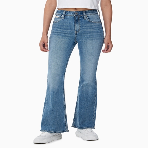 캘빈클라인 여성 하이라이즈 플레어핏 이탈리안 데님 J225052