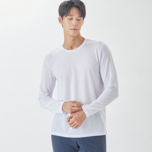 라이프로그 냉감 라운드 긴팔 티셔츠 MVTSOF62_WH 561579_W5016132450_이미지