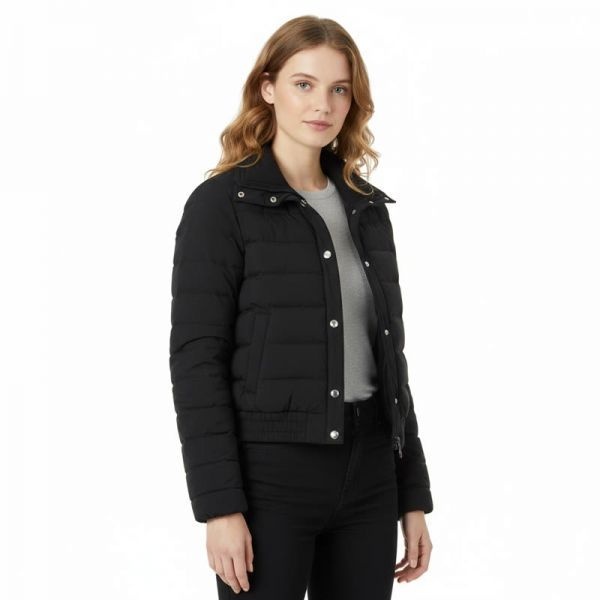 게스 여성 페더라이트 구스 경량패딩 블랙 YO4W5 1223061