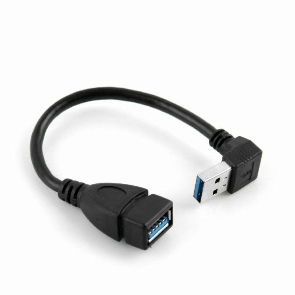 USB 3.0 젠더- 연장(M/F) 하향 꺾임형