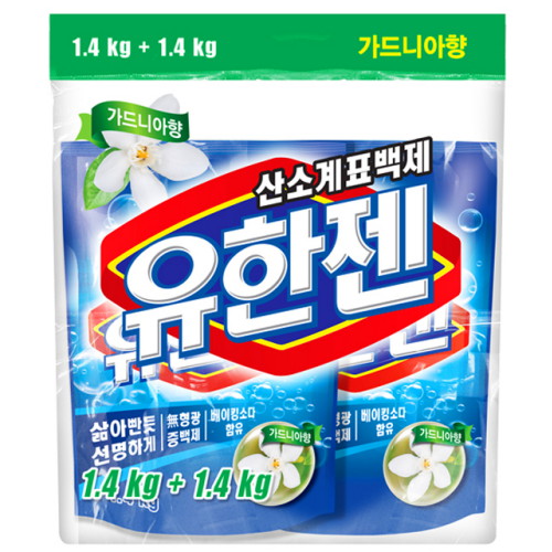 유한양행 유한젠 ㅤ산소계표백제 리필 가드니아향 1.4kg (8개)_이미지