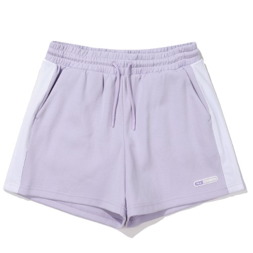 휠라 우븐 배색 숏팬츠 FS2TRE2181F (PVI, 페일바이올렛)_이미지