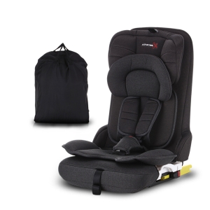 에어보스 클레버 ISOFIX 접이식 휴대용 카시트 + 보관가방 (에쉬블랙)_이미지