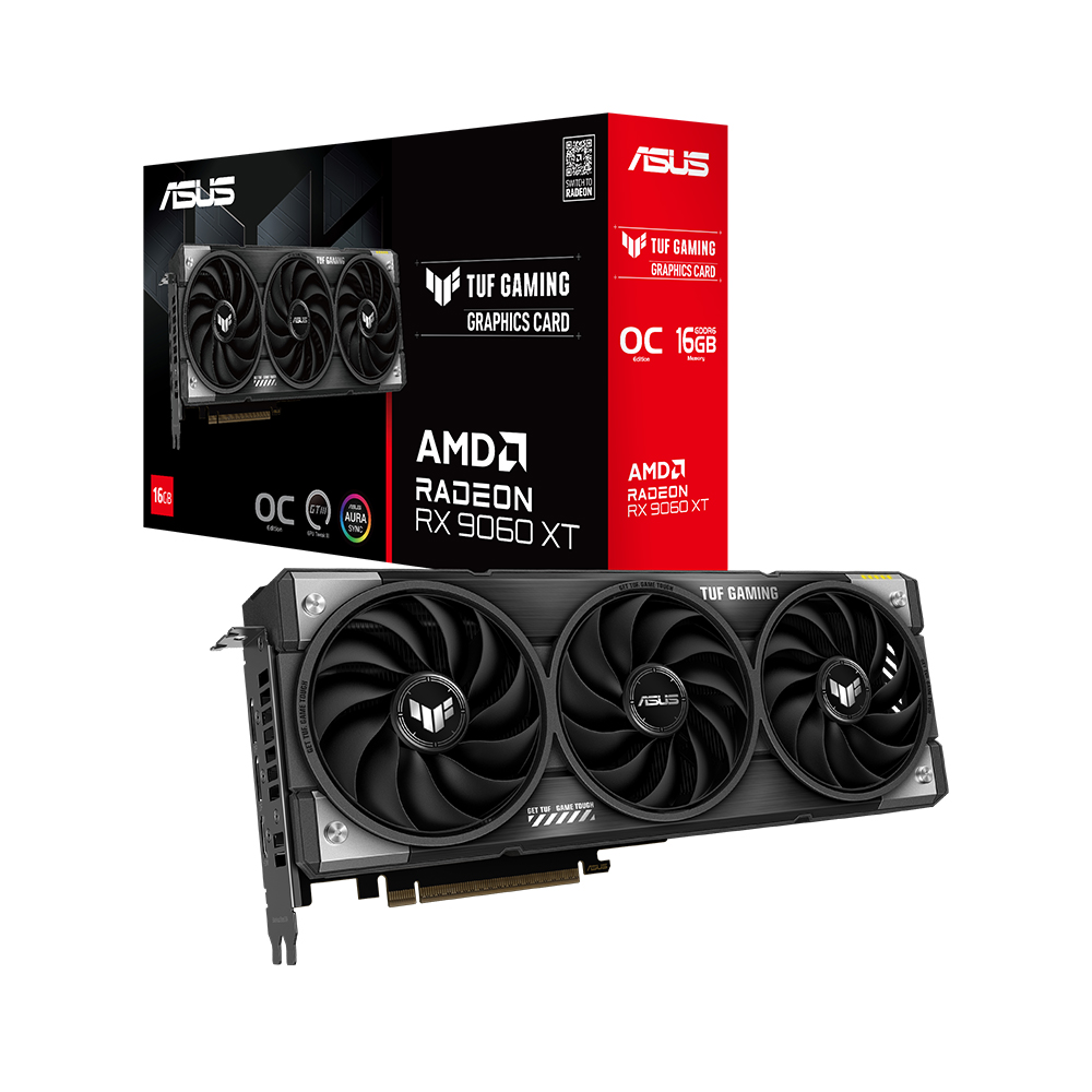 ASUS TUF Gaming 라데온 RX 9060 XT OC D6 16GB 대원씨티에스이미지입니다. 누르면 해당 게시물로 새창이동합니다.