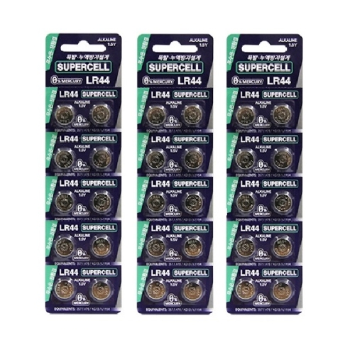 슈퍼셀 코인건전지 LR44 10개입 3개_이미지