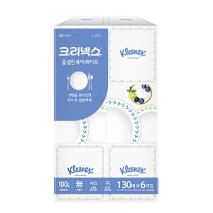 크리넥스 홈냅킨 퓨어 화이트 130매 (6입) (1팩)_이미지