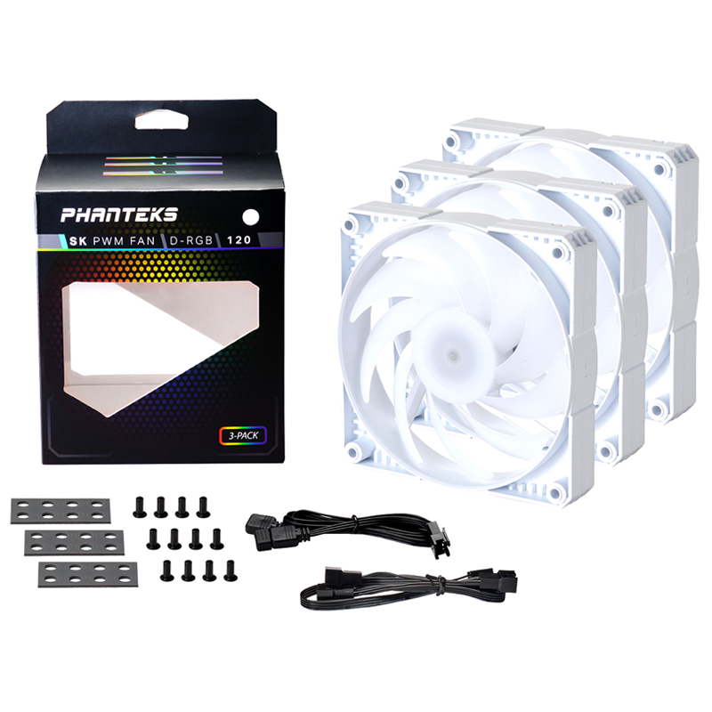 Phanteks PHF120SK DRGB PWM (3팩, 화이트)_이미지
