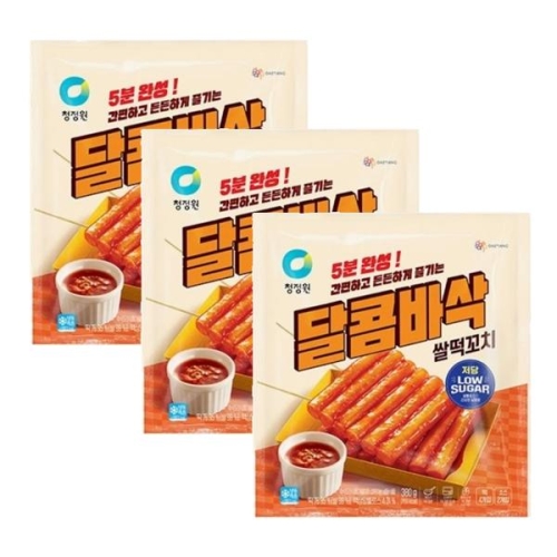 대상 청정원 달콤바삭 쌀떡꼬치 380g이미지입니다. 누르면 해당 게시물로 새창이동합니다.