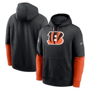  나이키 1124223 NFL팀 후드 맨투맨 집업 Cincinnati Bengals 2024 Sideline Club Pu