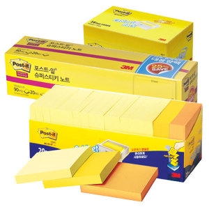 오피스존 포스트잇 노트 팝업 리필용 새싹그린 러블리핑크 KR330 KNOH00488660