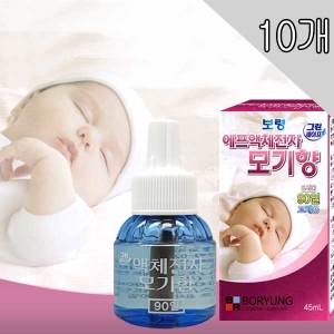 보령제약 그린세이프 에프 액체 전자모기향 무향 교체용 90일 (10개)_이미지