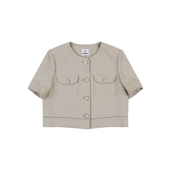 에꼴드파리 드라로얄 라운드넥 반팔 자켓_RB35WJA