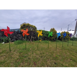 바람개비 튼튼하고 오래가는 자체개발 스텐베어링 회전으로 강한바람에 더욱 강한 정원용 야외용_이미지