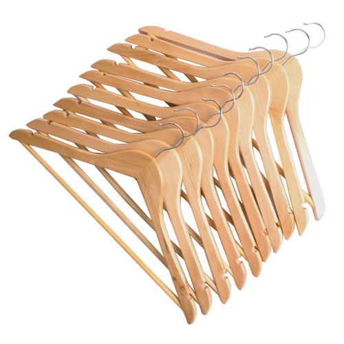 로이코 화이트래빗 원목 옷걸이 내츄럴 (10개)_이미지