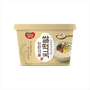 진한사골 쌀떡국 컵 151g x16개 1Box 떡국