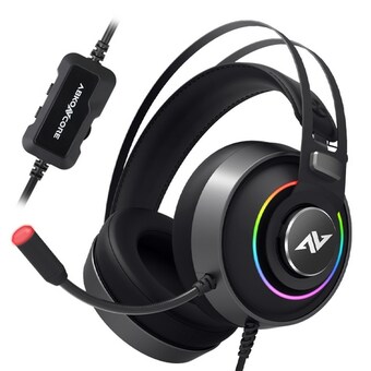 앱코 <b>ABKO</b><b>NCORE</b> B719M ENC 가상 7.1 RGB 스펙트럼 진동 3D 멀티 플랫폼 게이밍 헤드셋