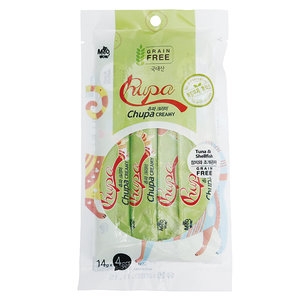 바우와우 츄파크리미 참치와 조개관자 56g (14g x 4p) [5개] 상품이미지