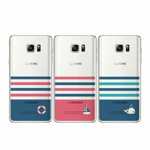 잇츠디스마트 갤럭시노트5 달라라삼 마린스트라이프 젤리 케이스