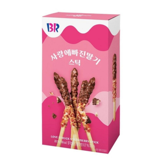 배스킨라빈스 사랑에빠진딸기 스틱 39g (4개)