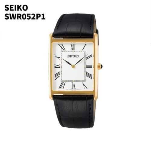 쿼츠 남성 클래식 금장 드레스워치 가죽 SWR052P1