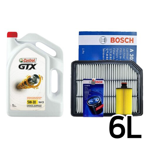 캐스트롤 GTX SP/C3 5W30 6L + 보쉬필터 쌍용 렉스턴 G4 디젤_이미지