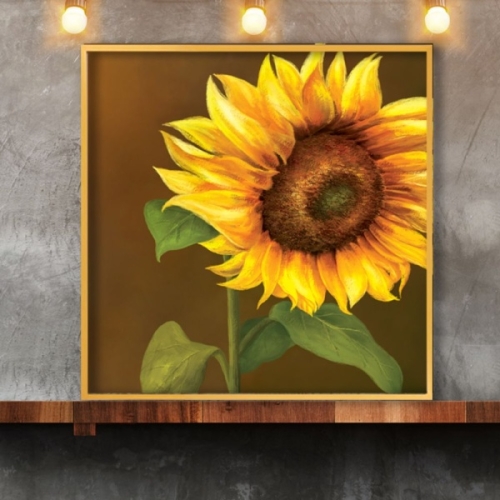 해바라기그림액자 풍수그림 돈들어오는 50goldAL1