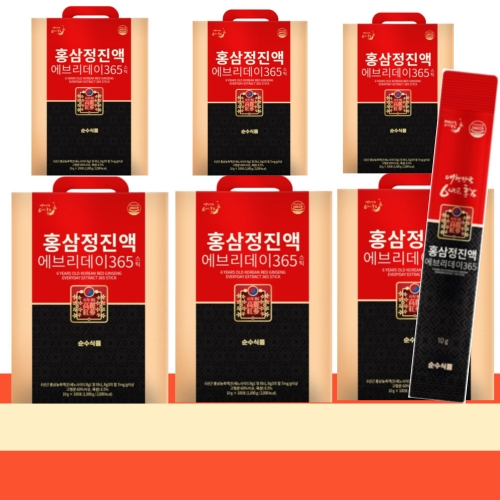 순수식품 홍삼정 진액 에브리데이 365 10g 100포 (6개)_이미지