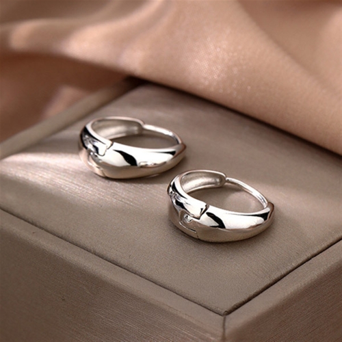 메종드쉬 귀걸이 여리핏 물방울 원터치 링 후프BCE003_이미지