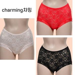 챠밍 SX4470X 앞면 여름팬티 플라워 인견 여성_이미지