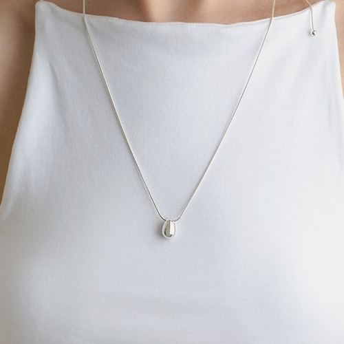 하스  HDM020 Tear drop slide necklace