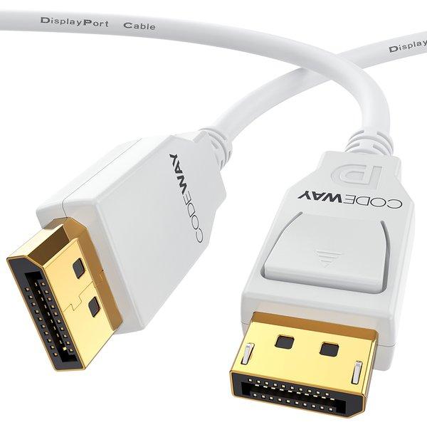 티에프엔아이엔씨 코드웨이 DisplayPort v1.4 버튼 케이블 (1m)_이미지