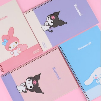 <b>산리오</b> 일반 연습장 1p 노트 무지 캐릭터 공책 초등학생 메모 필기 스프링노트 시나모롤 쿠로미 마이멜로디