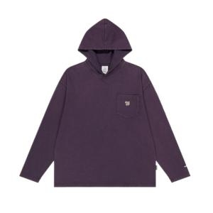 예스아이씨 Y.E.S Washed Single Hoodie 후드 티셔츠 Deep Purple 188748_이미지