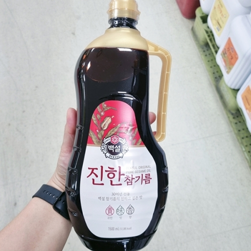 백설 진한 참기름 1개 1500ml